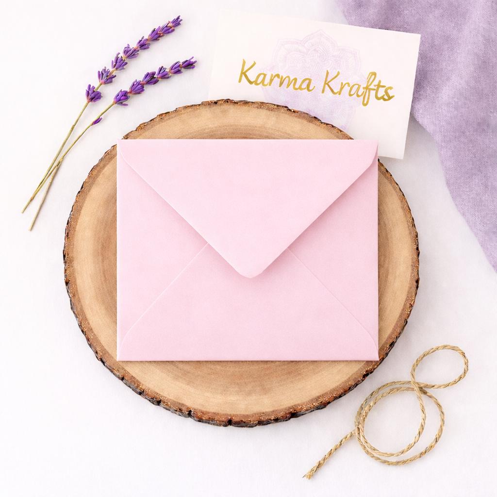 6x6 Light Pink Square Envelopes – 155x155mm White Inside, Card & Invitation Envelopes __etsy:7691425223