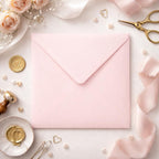 6x6 Light Pink Square Envelopes – 155x155mm White Inside, Card & Invitation Envelopes __etsy:7664839610