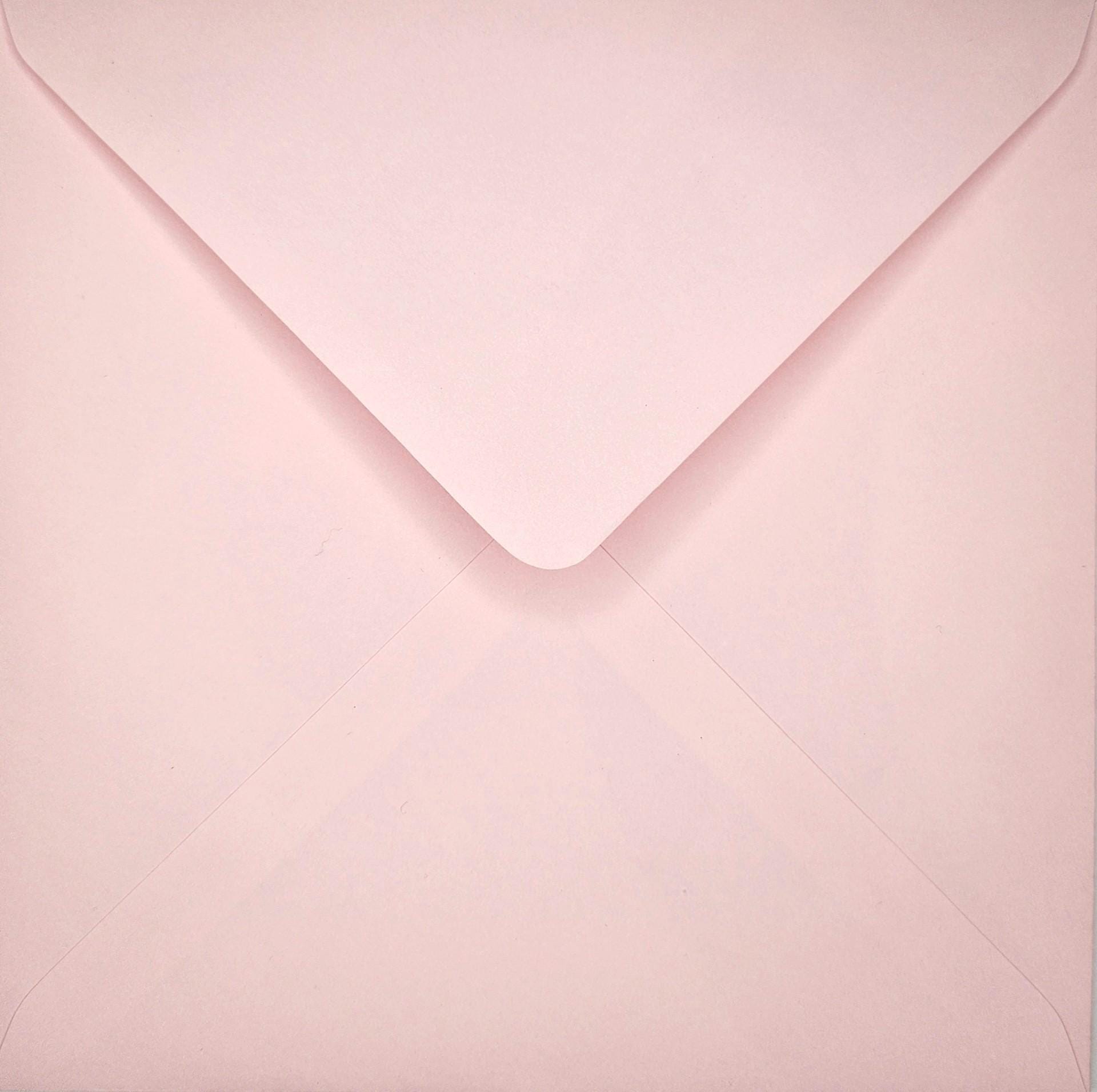 6x6 Light Pink Square Envelopes – 155x155mm White Inside, Card & Invitation Envelopes __etsy:7691364283