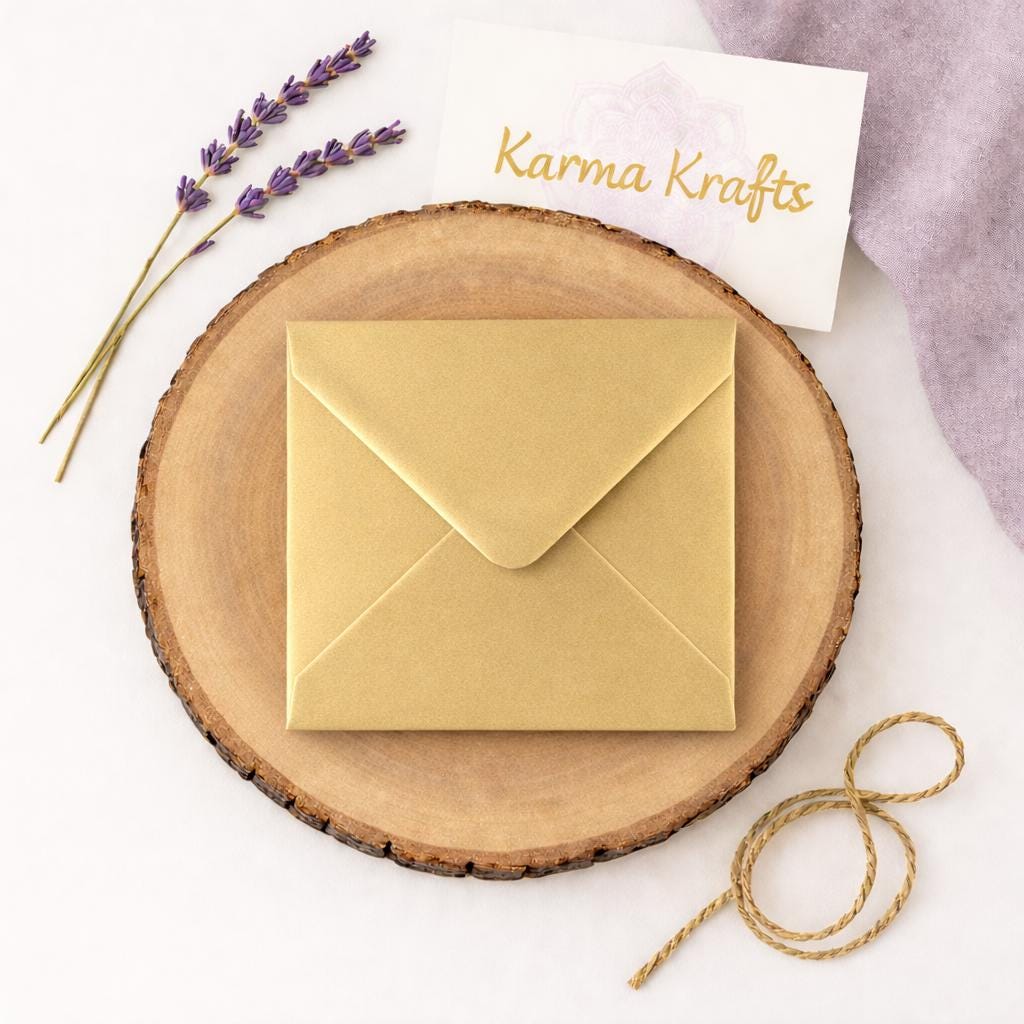 6x6 Metallic Gold Envelopes – 155x155mm Square Invitation Envelopes __etsy:7714657986