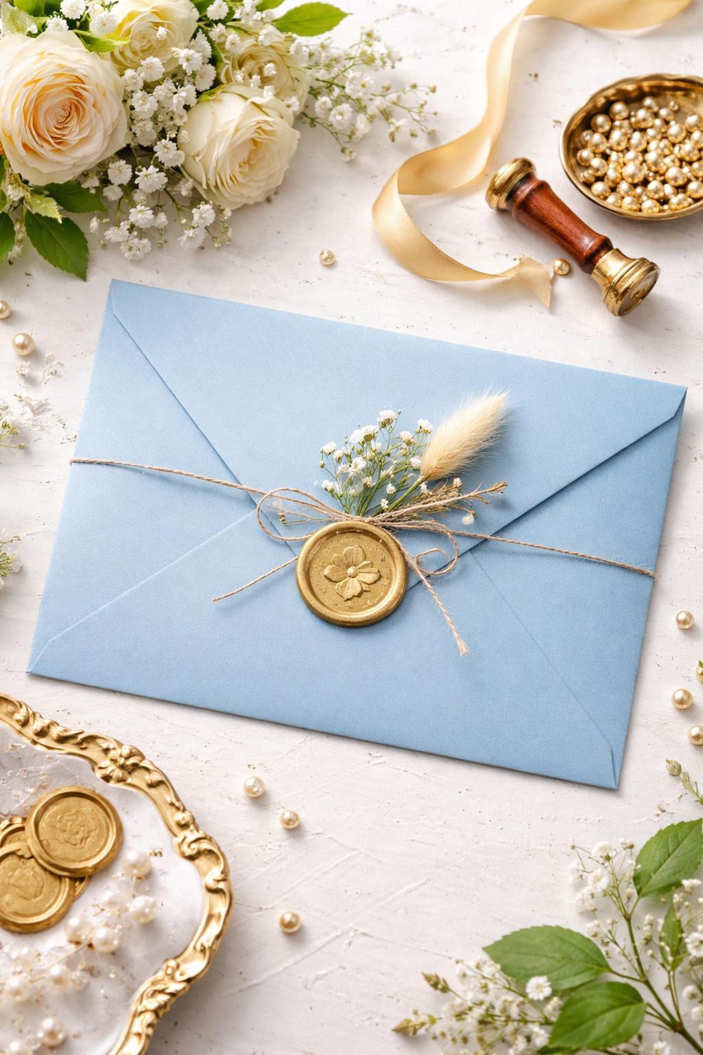 5x7 Powder Blue 133x184mm 100gsm Invitation Envelopes for Cards Weddings Stationery __etsy:7759820405