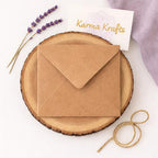 6x6 Recycled Kraft Fleck 155x155mm Square Invitation Envelopes Eco Friendly __etsy:7566862364