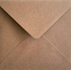 6x6 Recycled Kraft Fleck 155x155mm Square Invitation Envelopes Eco Friendly __etsy:7614785095