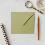6x6 Sage Green 155x155mm Square Invitation Envelopes Olive Tone Wedding Stationery __etsy:7614818213