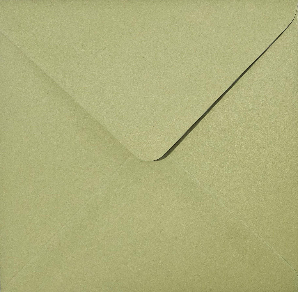 6x6 Sage Green 155x155mm Square Invitation Envelopes Olive Tone Wedding Stationery __etsy:7614818235