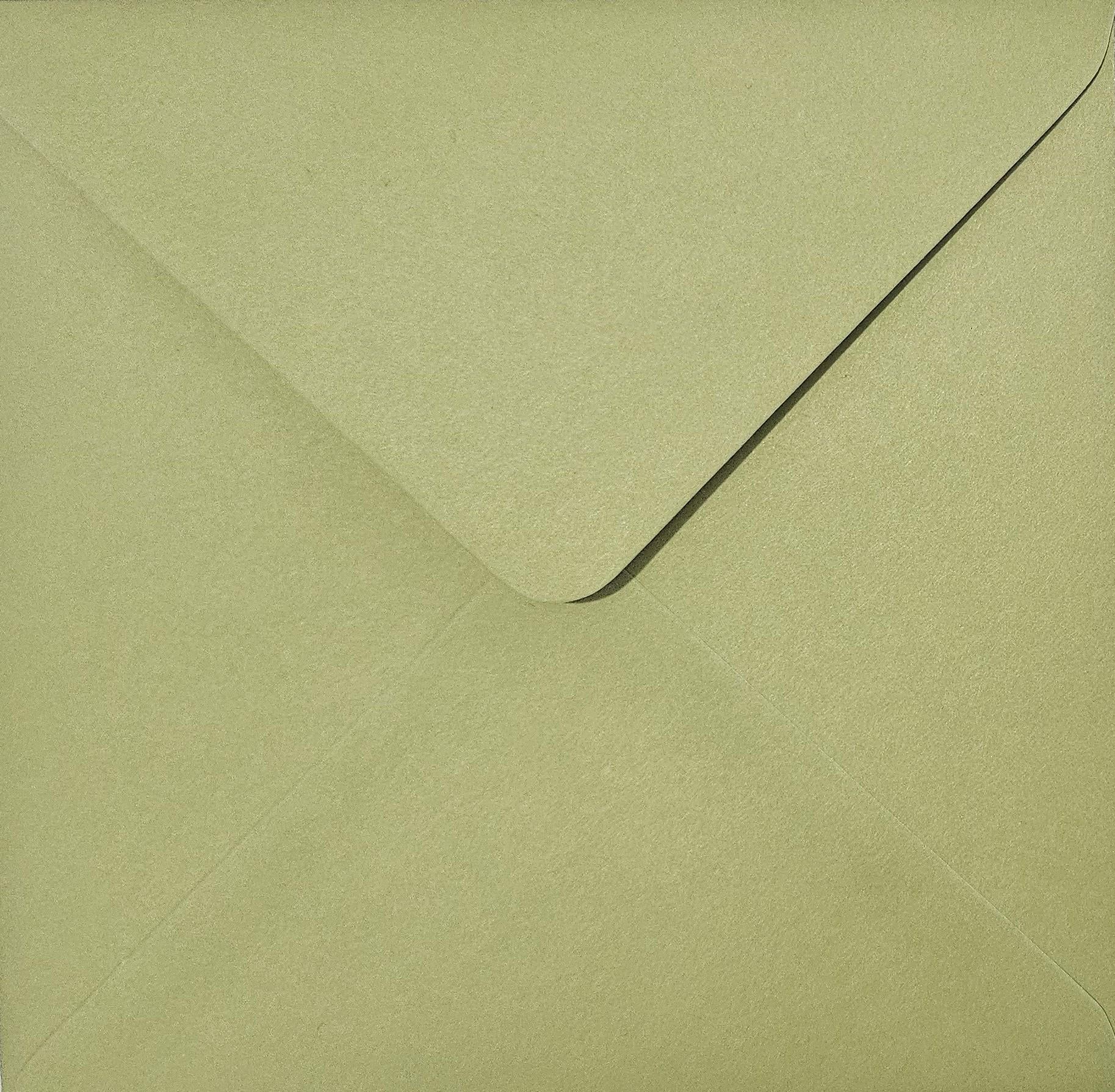 6x6 Sage Green 155x155mm Square Invitation Envelopes Olive Tone Wedding Stationery __etsy:7614818235