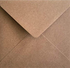 5x5 Square Kraft Fleck 130x130mm Recycled Envelopes for Cards Invitations __etsy:7614785095
