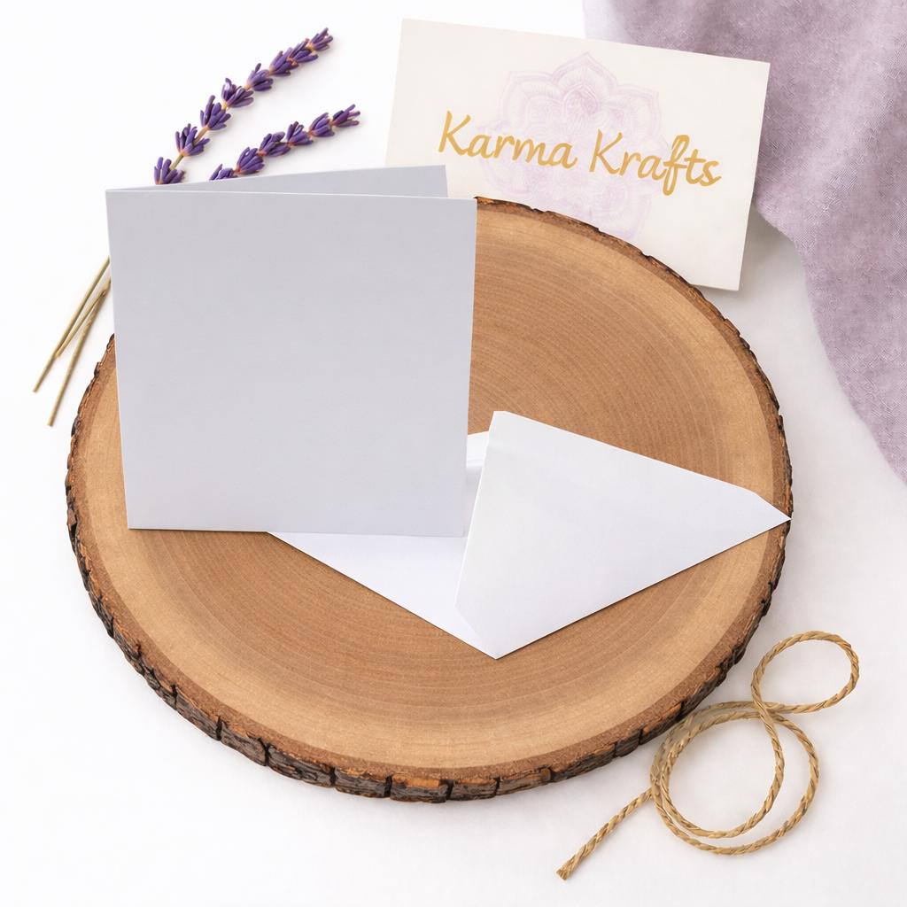 6x6 White Card Blanks with Envelopes 250gsm for Invitations Card Making Crafts __etsy:7597932144