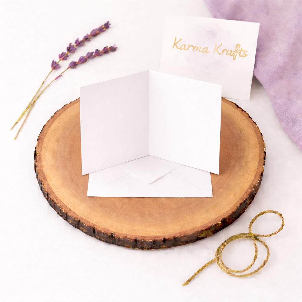 6x6 White Card Blanks with Envelopes 250gsm for Invitations Card Making Crafts __etsy:7597932166