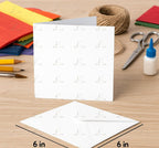 6x6 White Card Blanks with Envelopes 250gsm for Invitations Card Making Crafts __etsy:7597936774