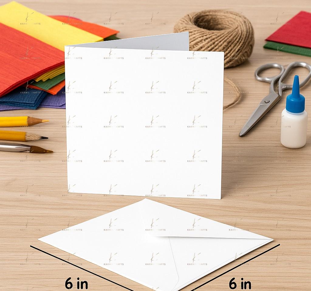 6x6 White Card Blanks with Envelopes 250gsm for Invitations Card Making Crafts __etsy:7597936774