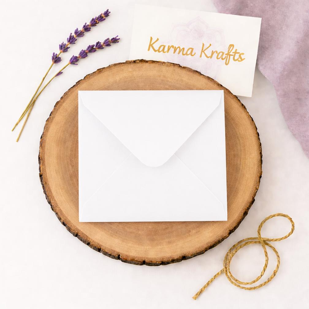 4x4 White Square Envelopes | 100gsm Invitation Stationery __etsy:7633458952